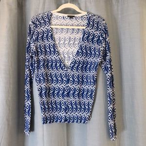 Ann Taylor ikat cardigan
